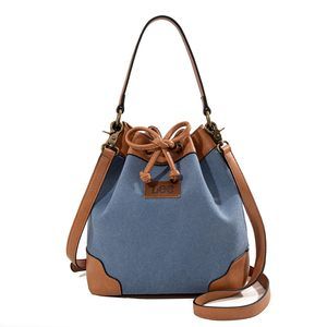 x Lee Bucket Bag for Women Drawstring Hobo Purses Crossbody Shoulder😼